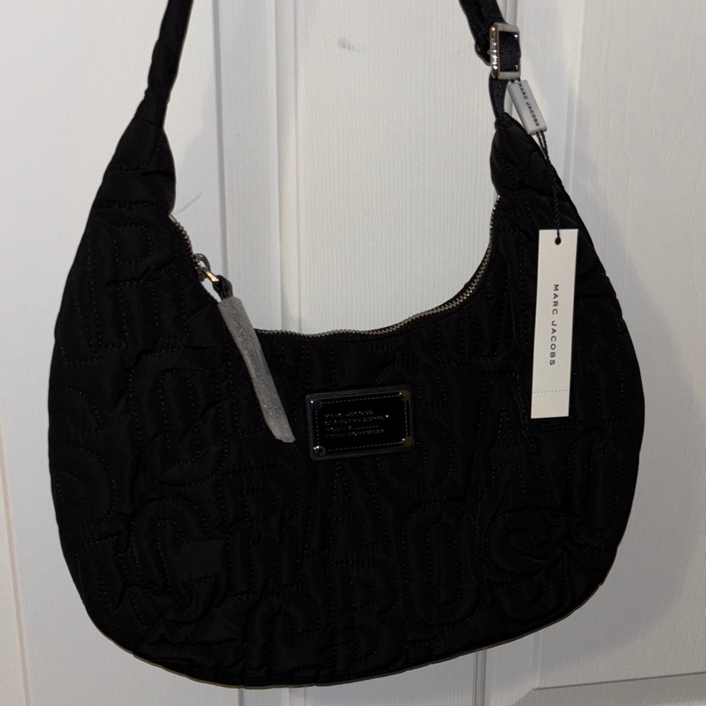 Marc Jacobs Black Quilted Hobo Bag